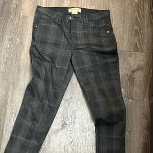 Democracy skinny plaid pants